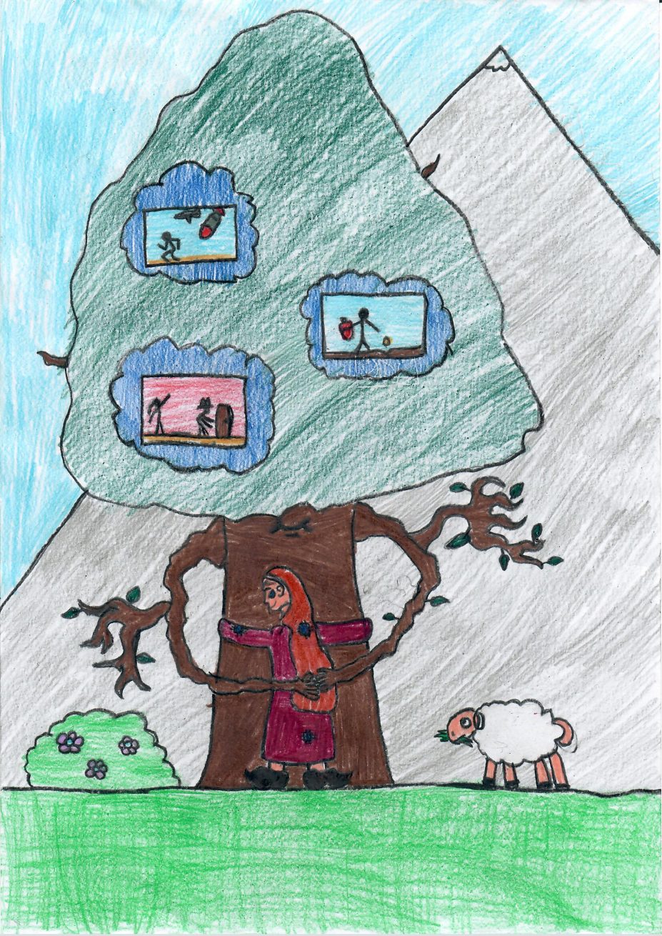 Disegno di Gioele Putzolu, 9 anni (Concorso "Un disegno per RurAbility")